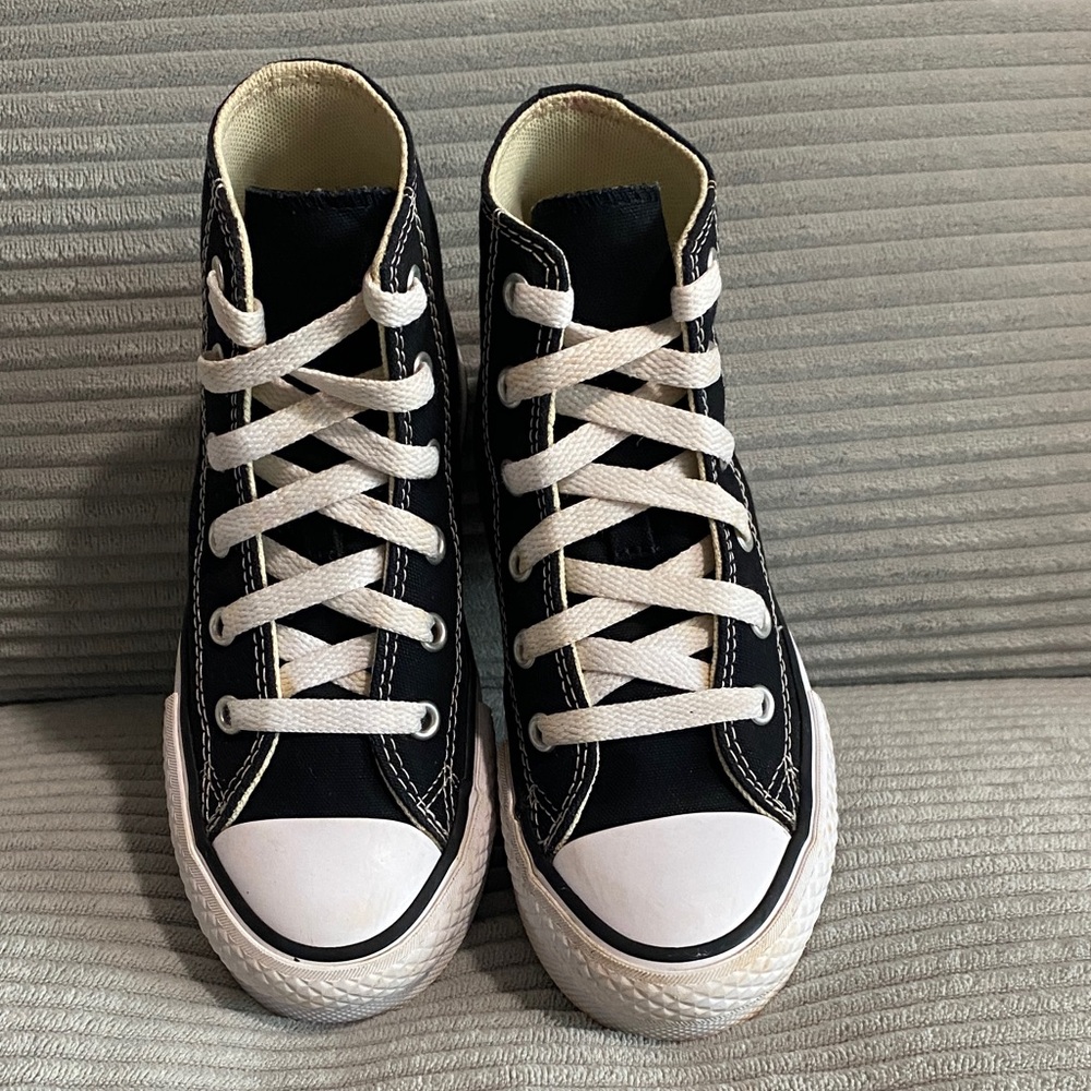 Converse Kids Black and White High-Top Sneakers